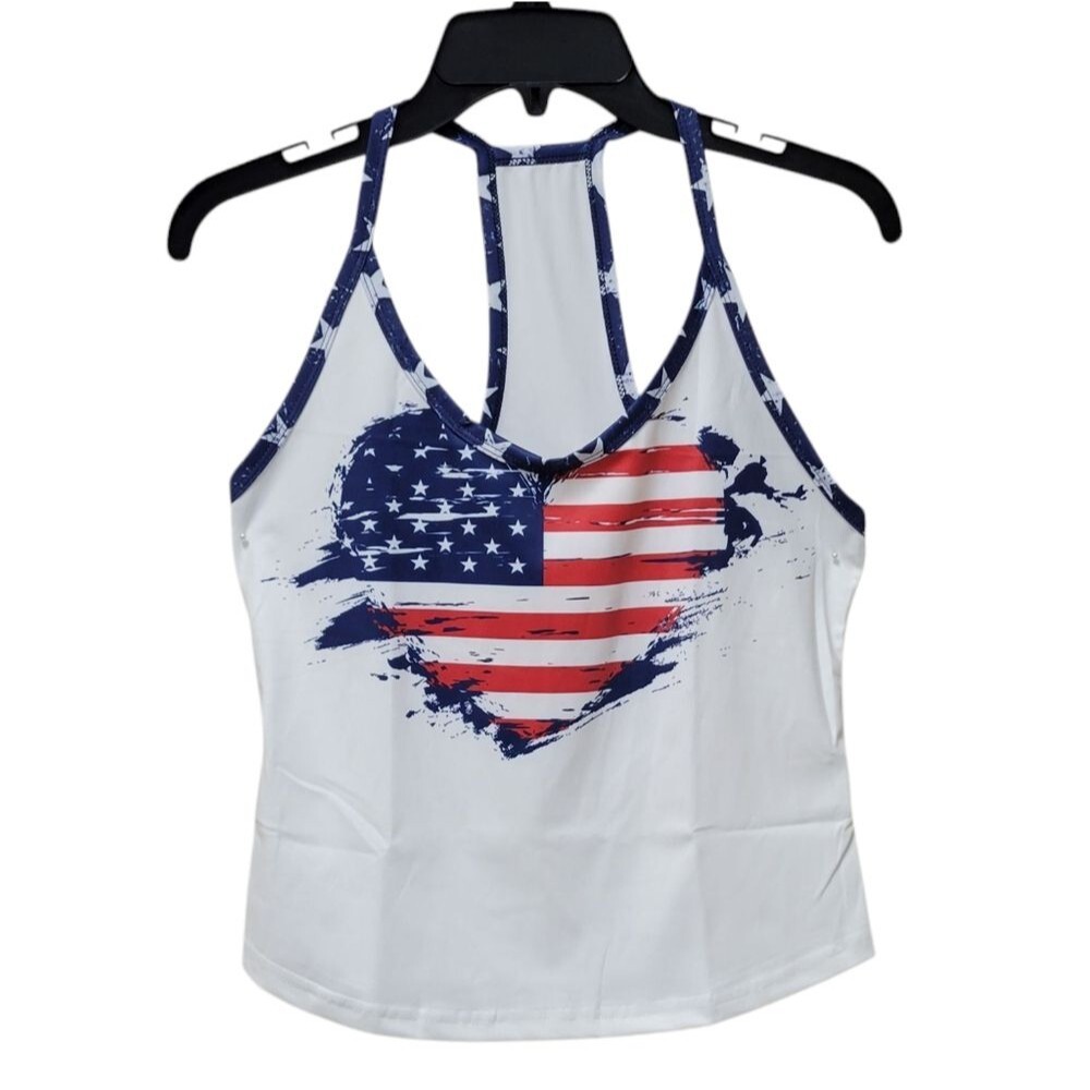 Patriotic Heart Tank Top Only